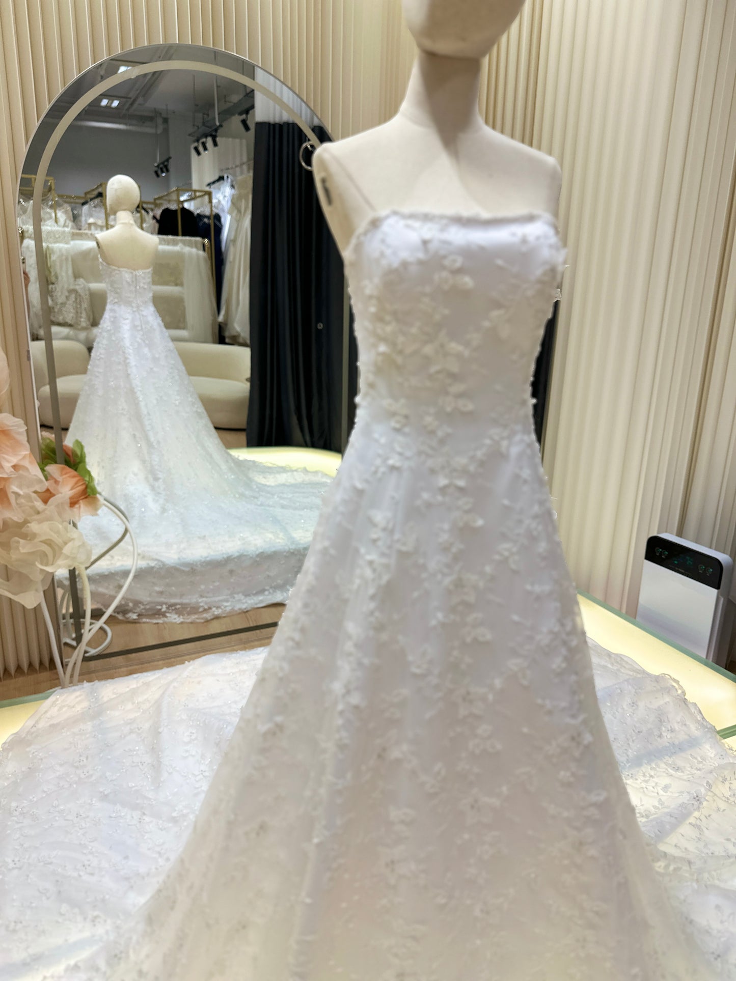 Grandeur Full Lace Cathedral Wedding Gown | Ready-to-Wear