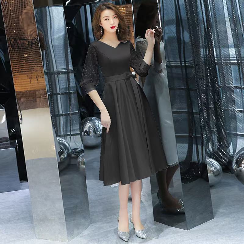 EG-SALE-AME-00132 white evening dress female fairy dress sample clothing cutting drawing small dress