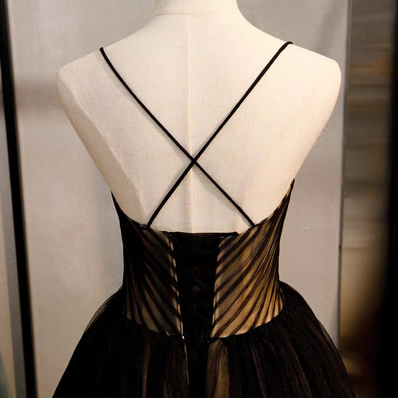 Banquet evening dress long skirt women new black show thin usual can wear the annual fairy temperament birthday dress