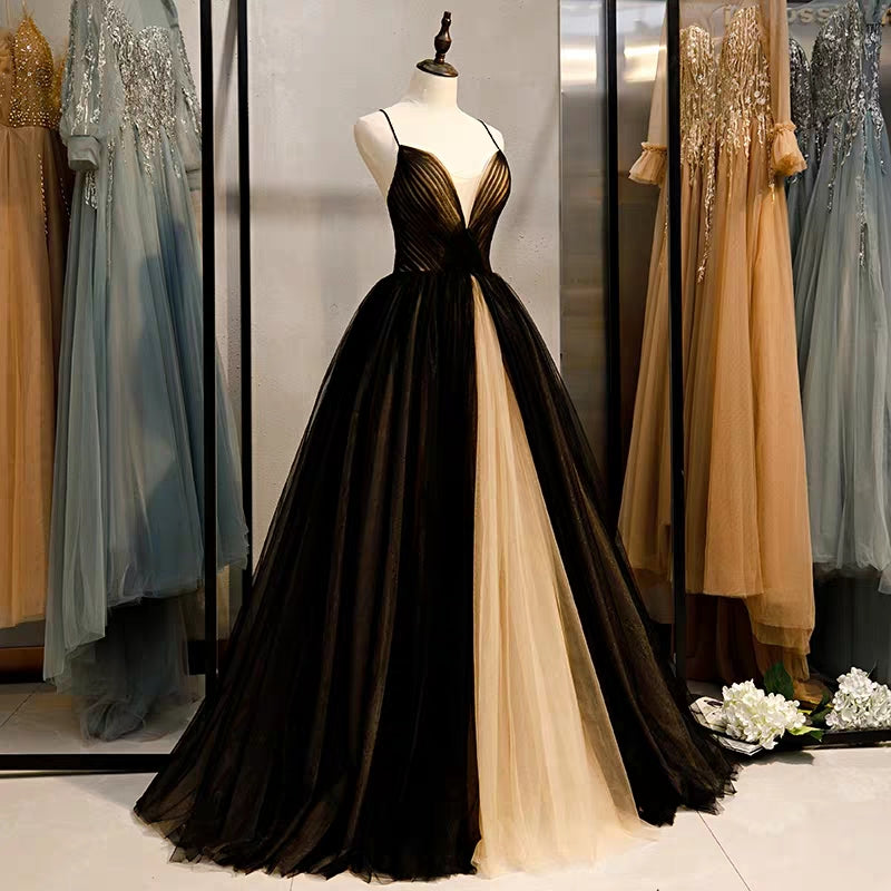 Banquet evening dress long skirt women new black show thin usual can wear the annual fairy temperament birthday dress