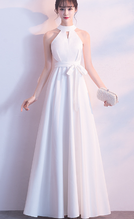 Toast dress new style celebrity halter neck long banquet noble temperament host dress evening dress skirt female