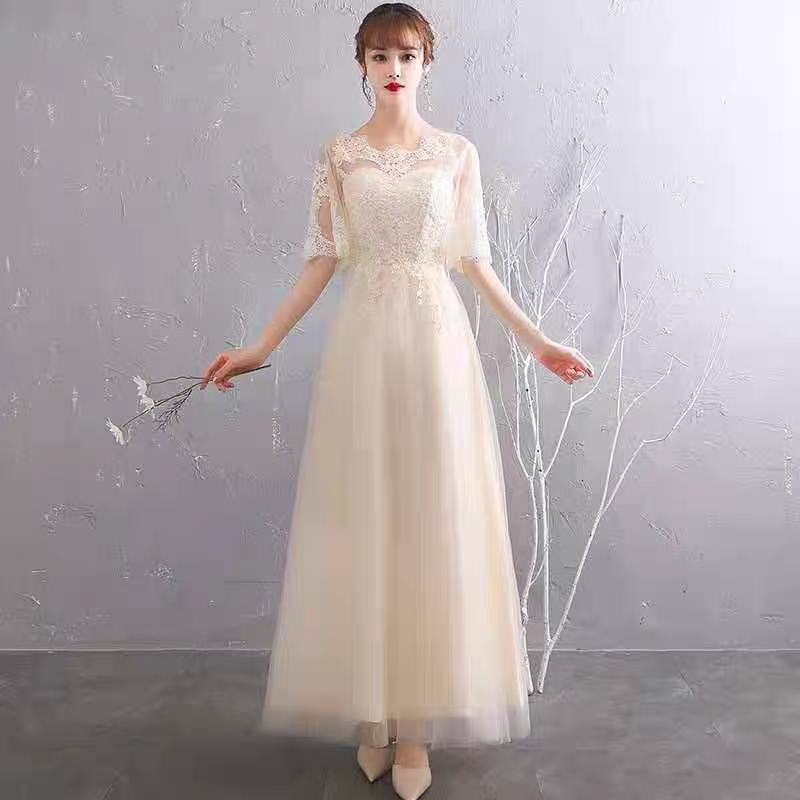 EG-SALE-AME-00168 Annual meeting evening dress female summer new banquet temperament elegant party host slim long dress