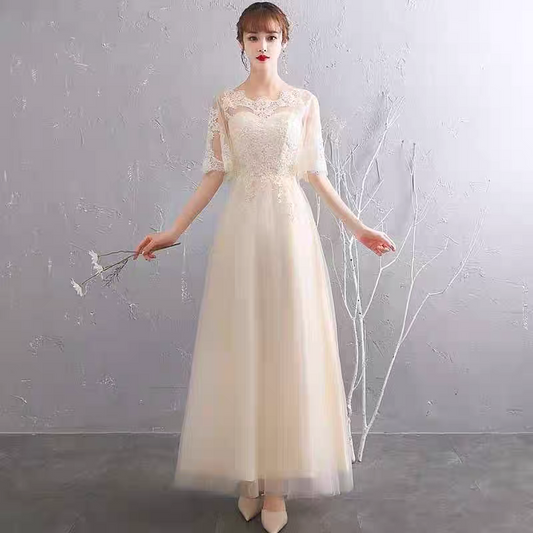 EG-SALE-AME-00168 Annual meeting evening dress female summer new banquet temperament elegant party host slim long dress