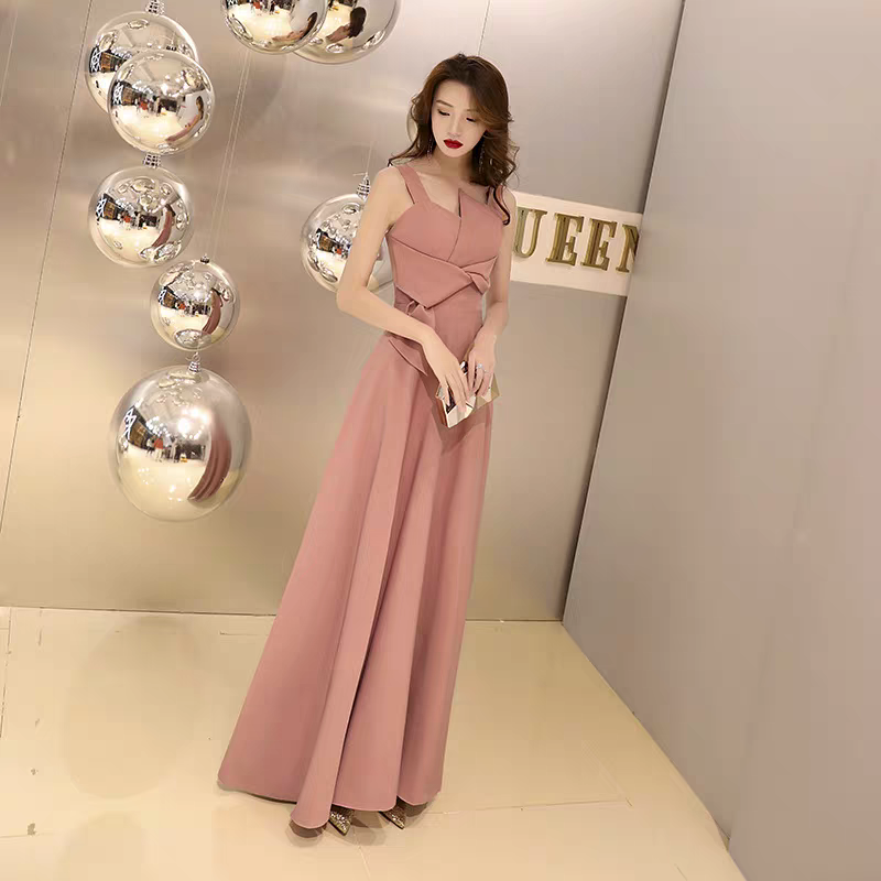 EG-SALE-AME-00171 Banquet evening dress women autumn long green elegant dress host sexy one shoulder party evening dress