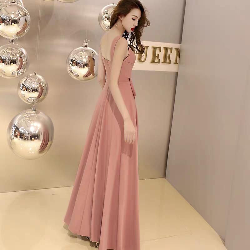 EG-SALE-AME-00171 Banquet evening dress women autumn long green elegant dress host sexy one shoulder party evening dress