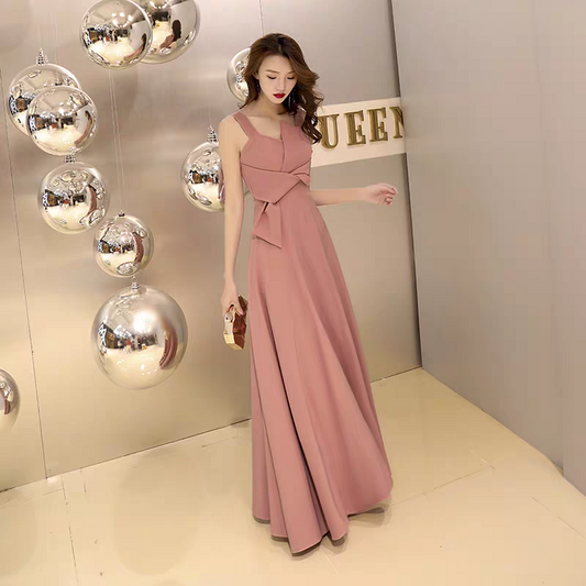 EG-SALE-AME-00171 Banquet evening dress women autumn long green elegant dress host sexy one shoulder party evening dress