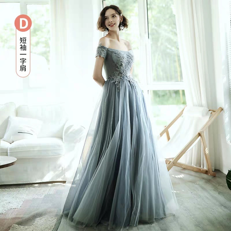 Bridesmaid dress new autumn fairy temperament girlfriends group sisters long dresses slim bridesmaid evening dress female