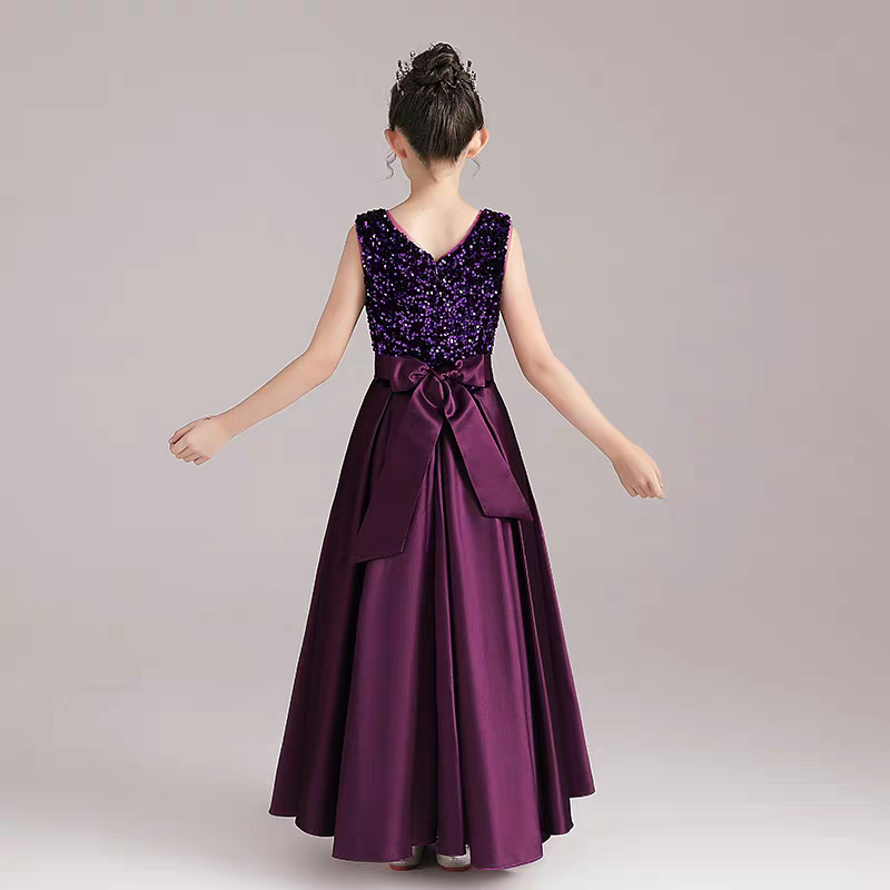EG-SALE-AME-00187 High-end Children's Dress Princess Dress Flower Girl Host Piano Violin Performance Costume - Ame Handmadesg