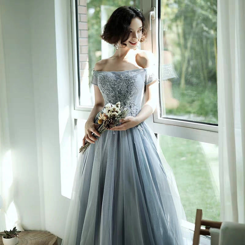 Bridesmaid dress new autumn fairy temperament girlfriends group sisters long dresses slim bridesmaid evening dress female