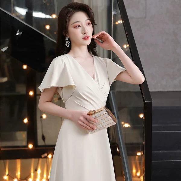 Summer Bridesmaid French Style Plus Size Dress