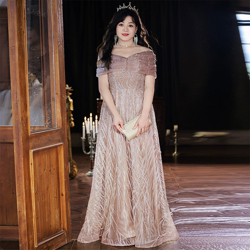 Elegant Beaded Evening Dress