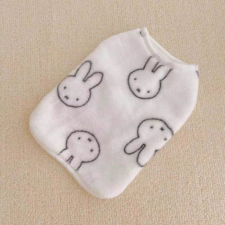 Cute Rabbit & Bear Velvet Pet Vest for Small Dogs
