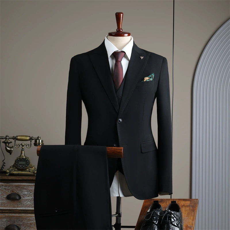British Style 3 Piece Suit Set