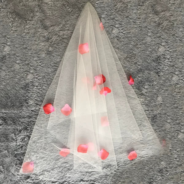 Elegant Korean Short Bridal Veil