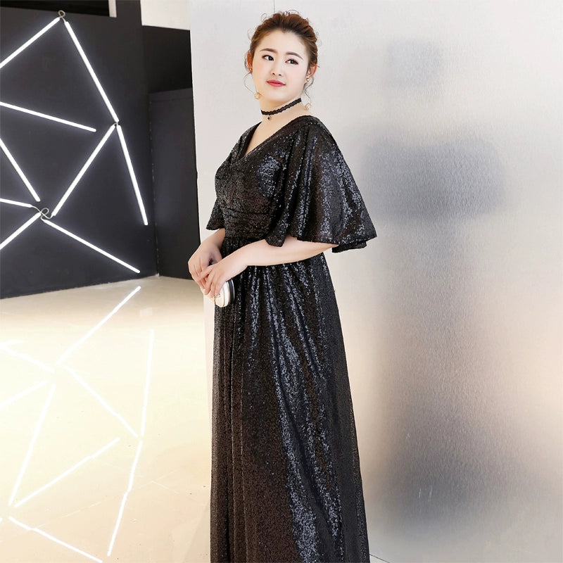 Evening Dress Black Plus Size Fitted
