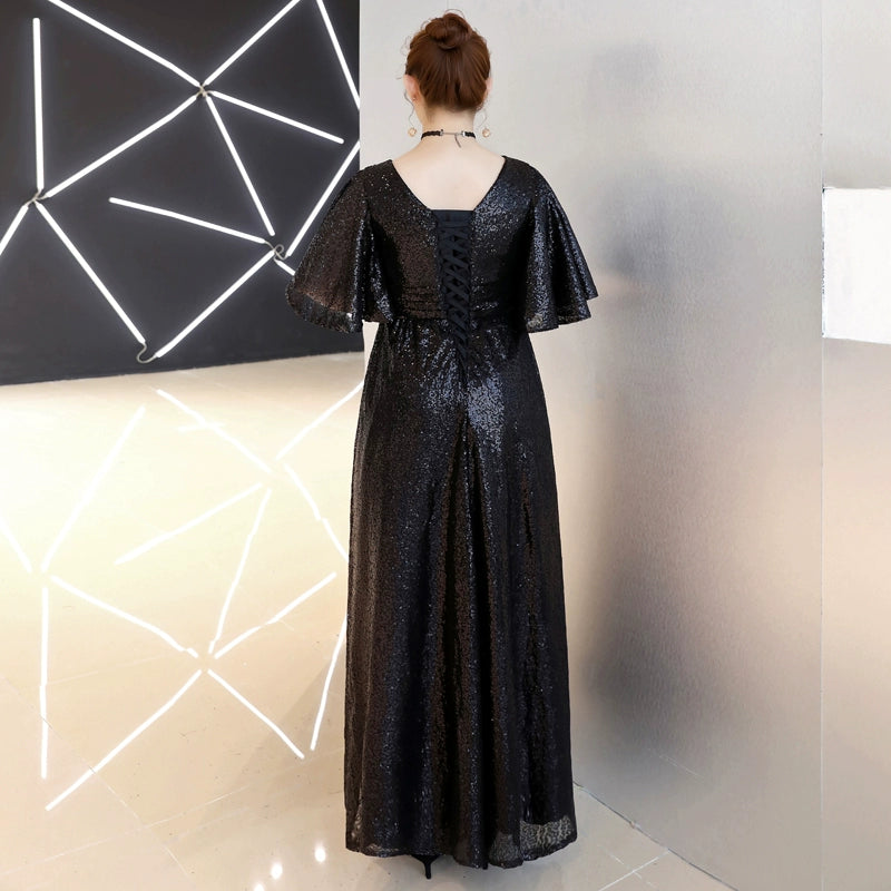 Evening Dress Black Plus Size Fitted