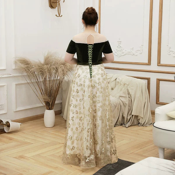 Elegant Velvet Evening Dress