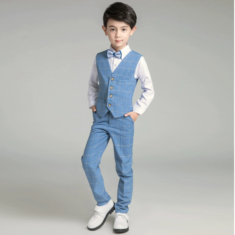 Boys' Classic Suit Set: Korean Style Piano Performance Outfit