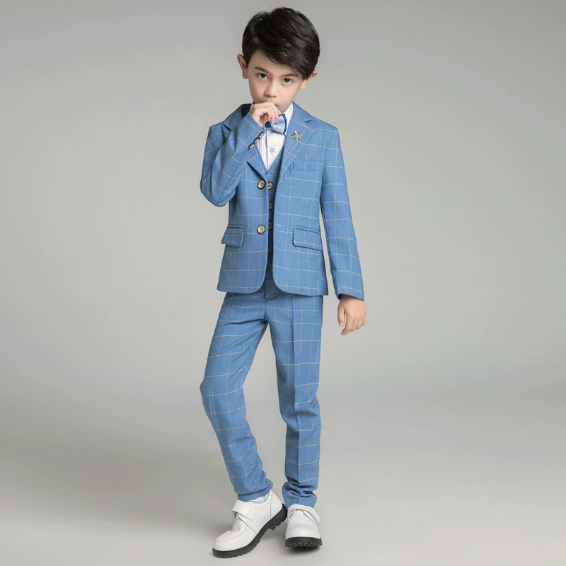 Boys' Classic Suit Set: Korean Style Piano Performance Outfit