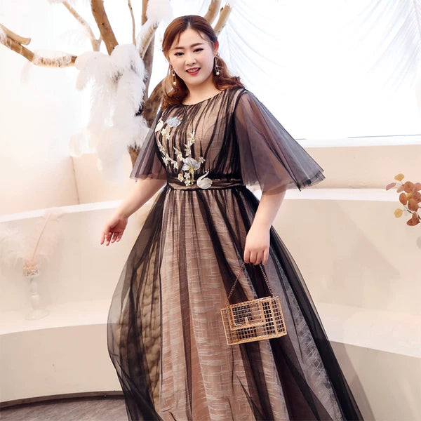 Elegant Plus Size Winter Evening Dress