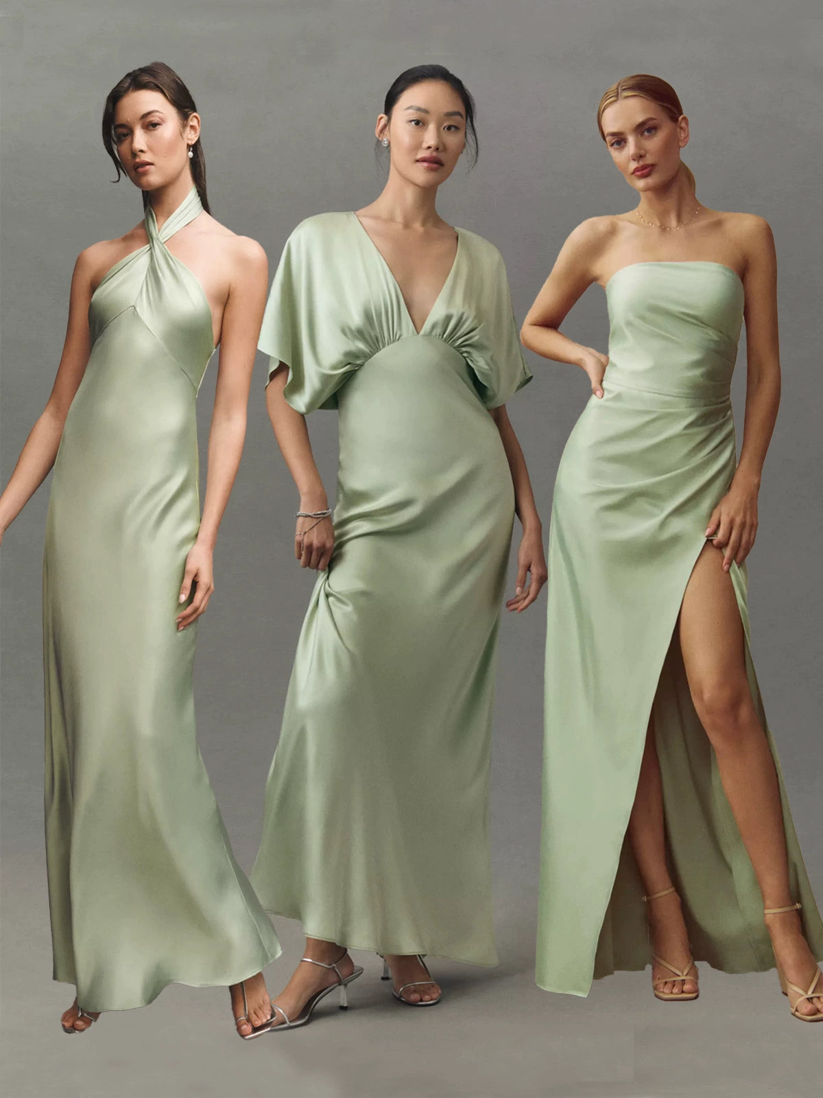 Elegant Green Bridesmaid Dress
