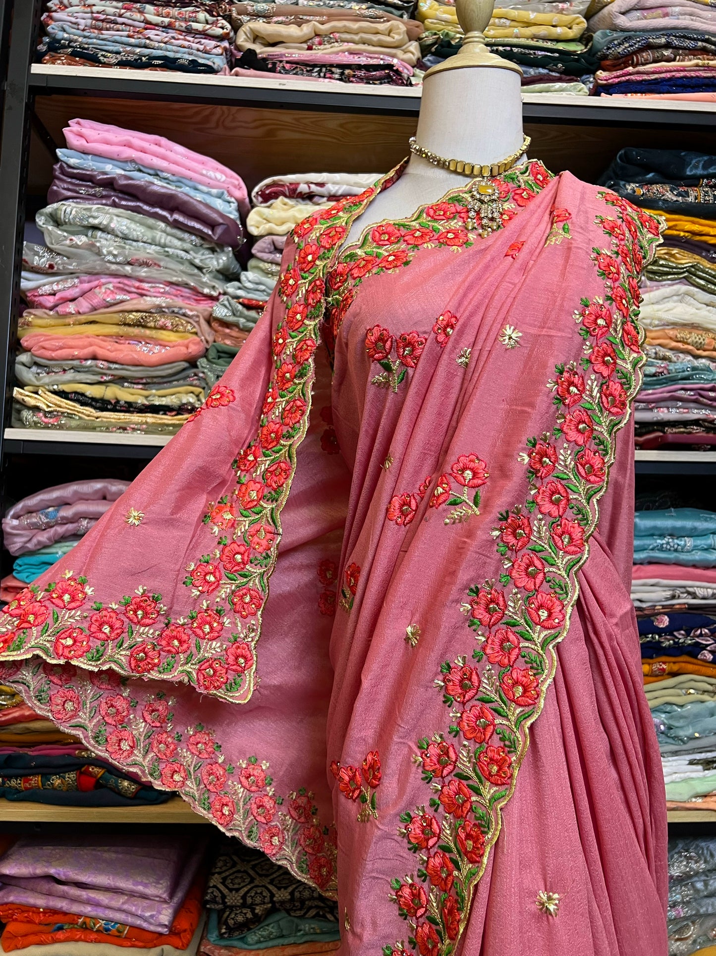 Indian Beaded Sari Wedding dress