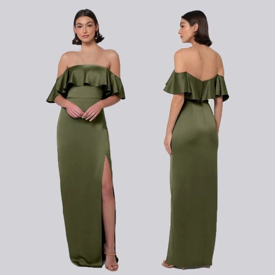 High End Satin Silk Bridesmaid Dress