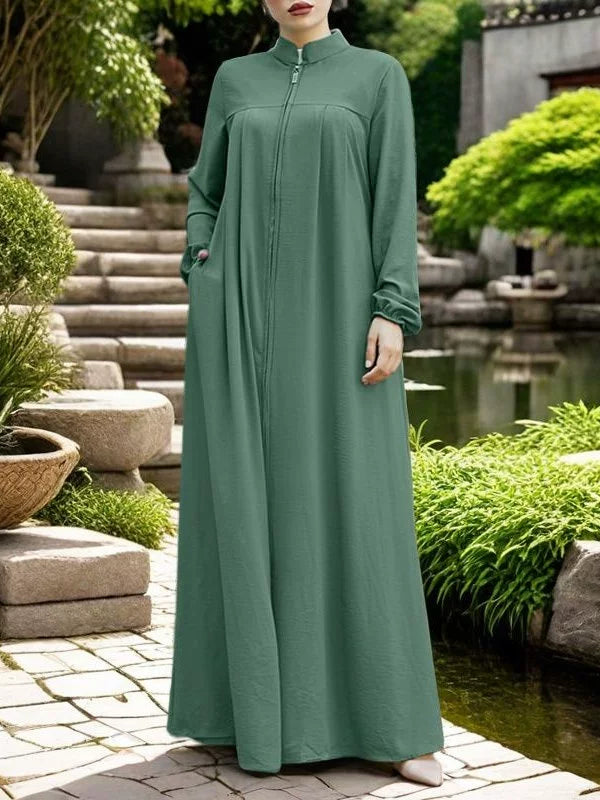 Hui Women's Loose Large Size Cardigan Dress