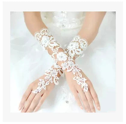 Long Lace Wedding Gloves Accessory