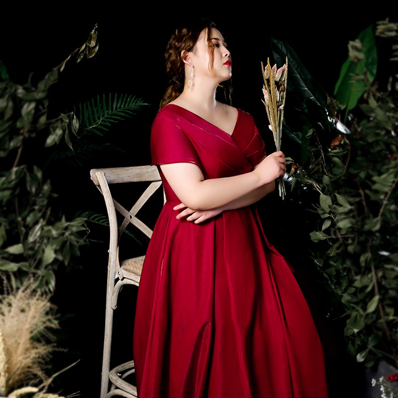 Burgundy Wedding Dress