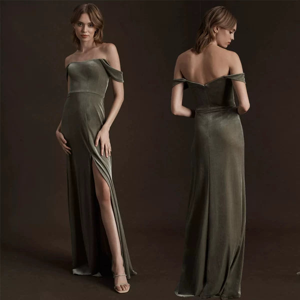 Velvet Bridesmaid Dress
