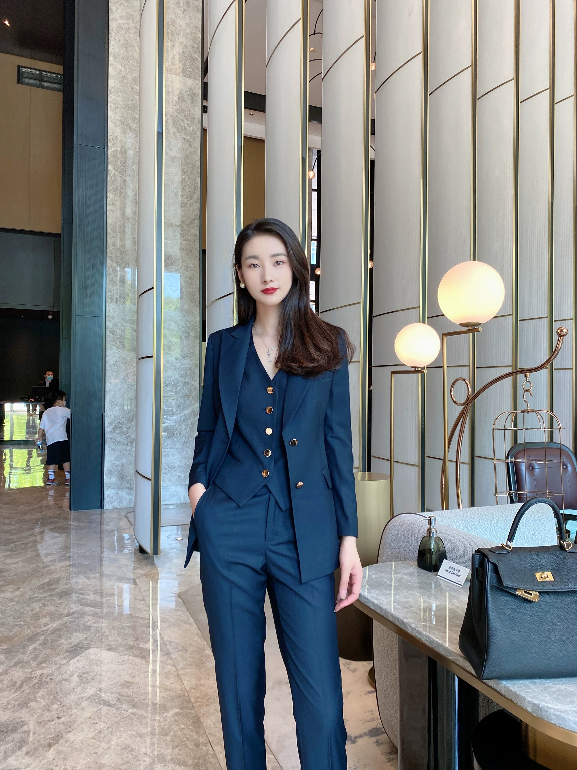 Elegant Autumn High-End 3-Piece Women’s Professional Suit Set