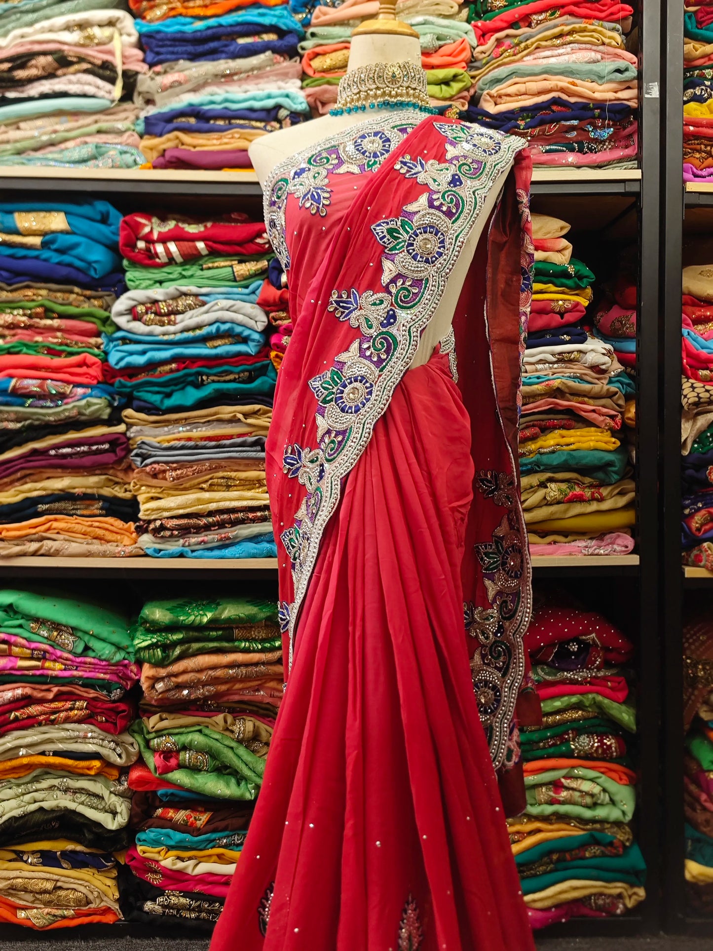 Indian Hawthorn Gradient Saree