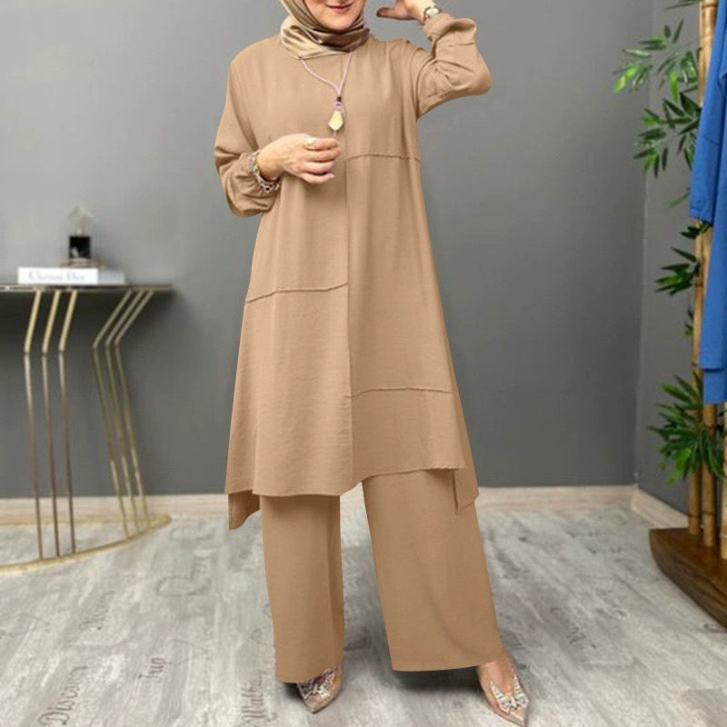 Ethnic Long Dress Set Oversize