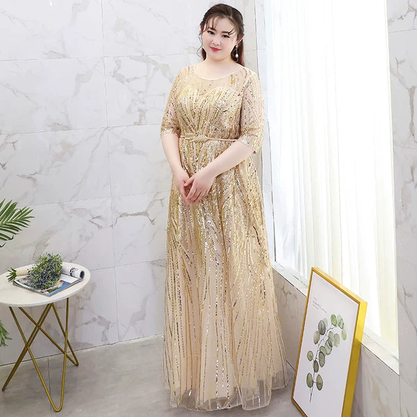 Golden Evening Dress