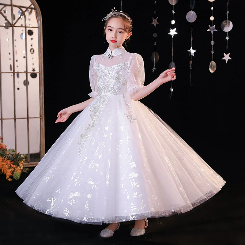 Elegant Children's Evening Dress Princess Costume Wedding Birthday Catwalk Suit