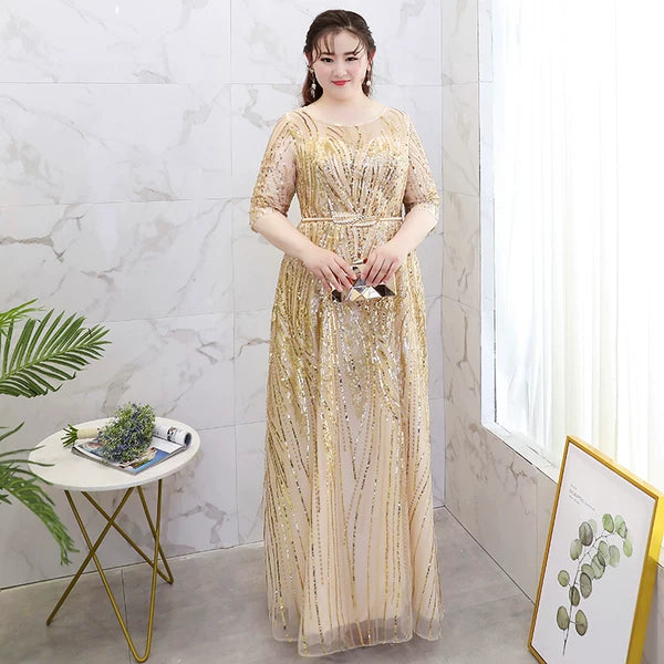 Golden Evening Dress