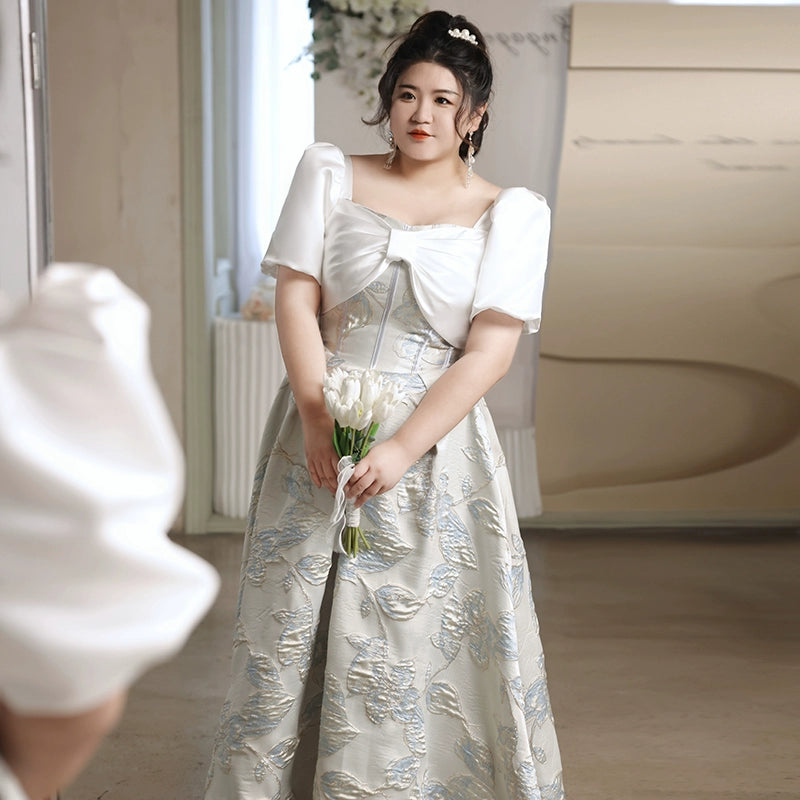 Elegant White Evening Dress