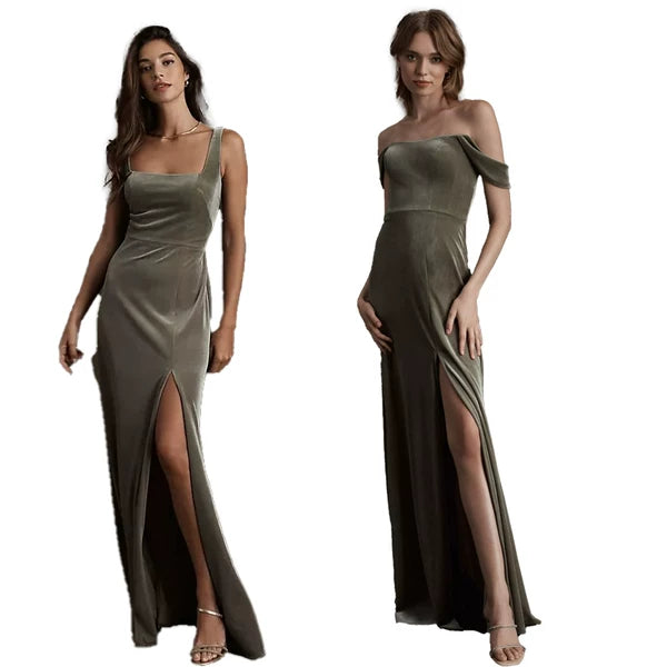 Velvet Bridesmaid Dress