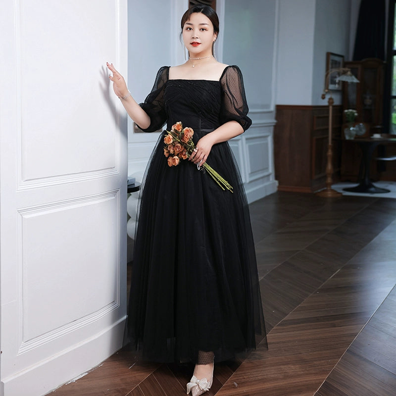 Elite Black French Evening Dress