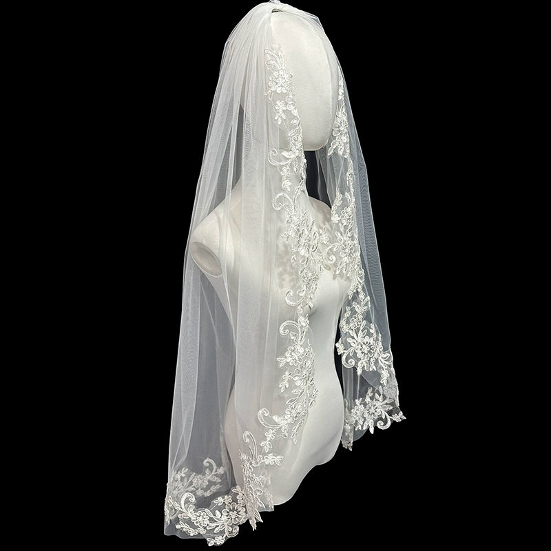 Bridal Lace Short Veil