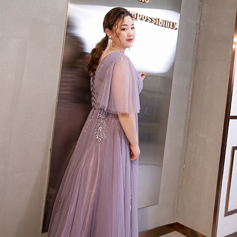 Purple Summer Evening Dress