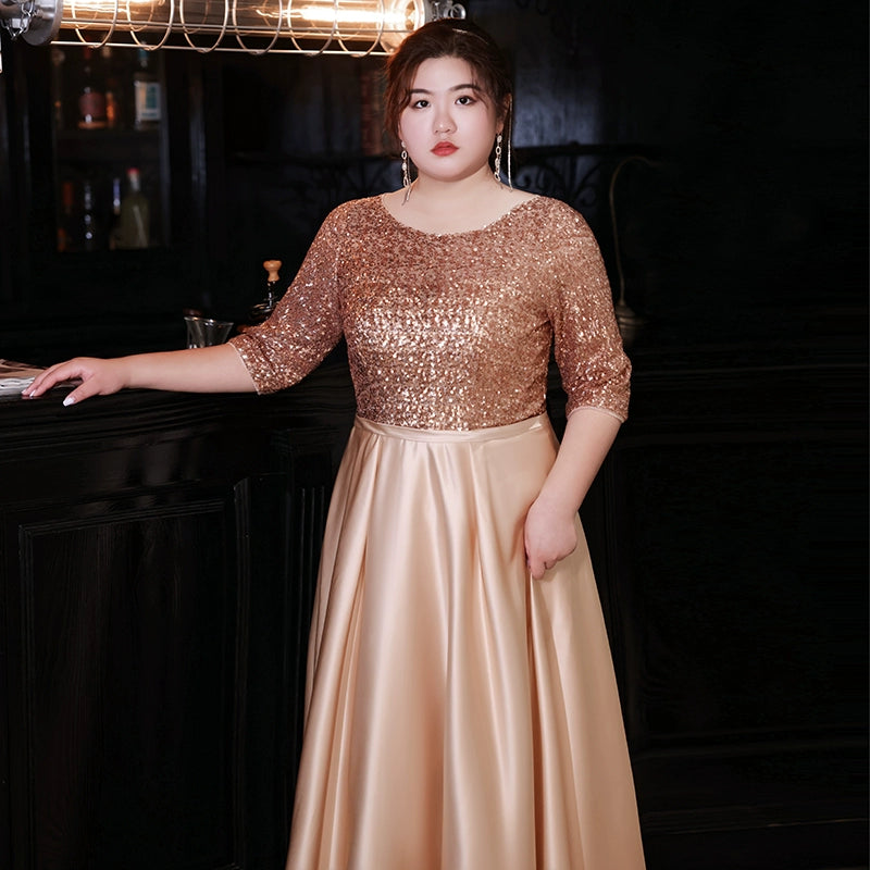 Gold Evening Dress for Women