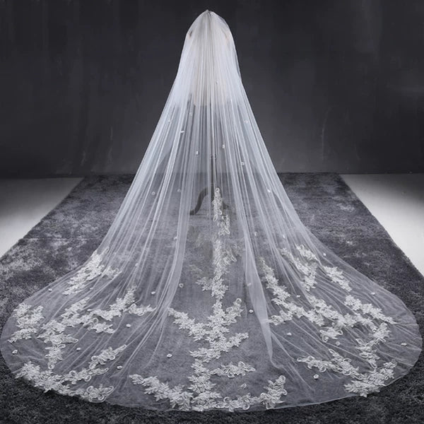 Korean Romantic Lace Wedding Veil