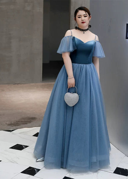 Blue Evening Cocktail Dress