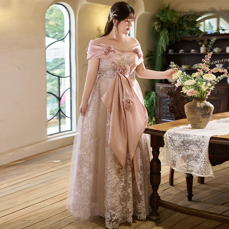 Champagne Colored Evening Dress