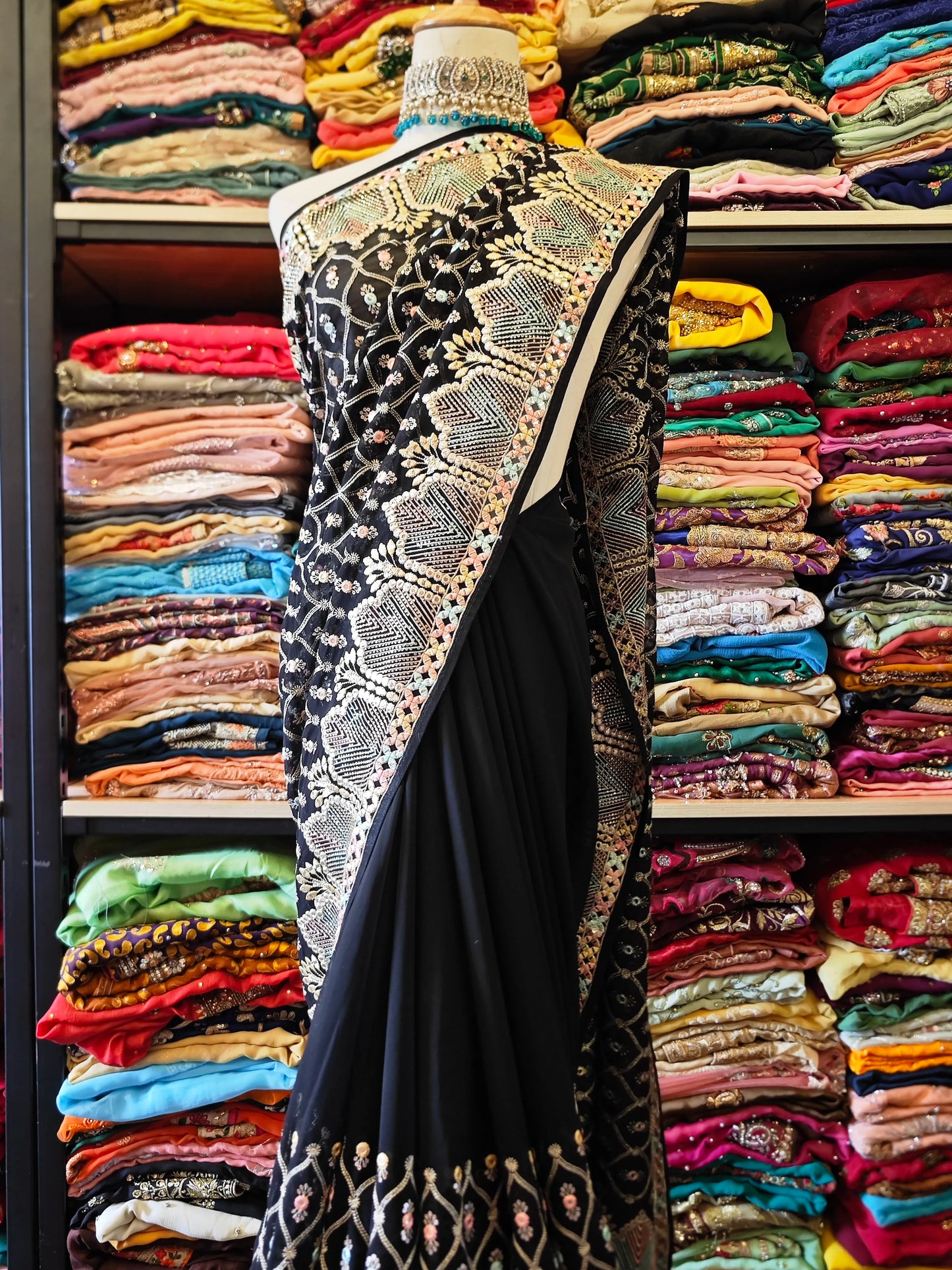 Indian Beaded Sari 6m