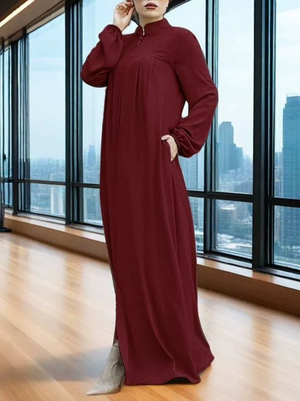 Hui Women's Loose Large Size Cardigan Dress