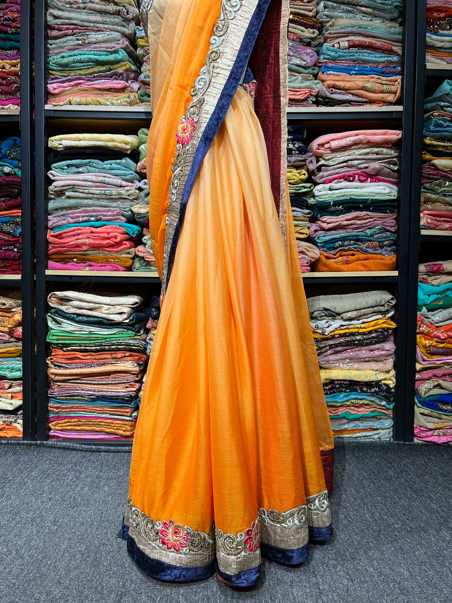 Beaded Indian Saree