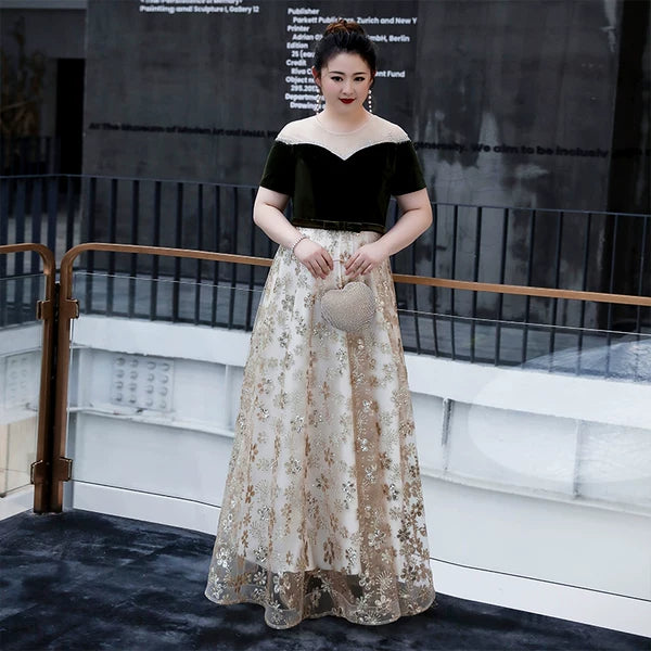 Elegant Velvet Evening Dress